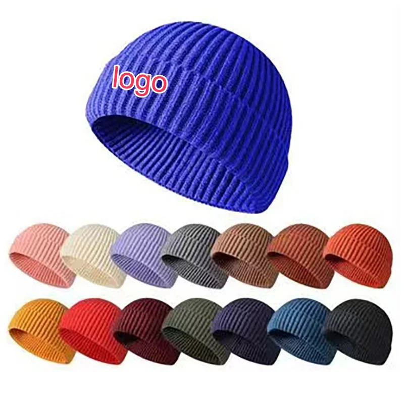 

Winter Thicker Velvet Knitted Caps for Men Women Melon Caps Solid Color Elastic Beanies Skullies Hip Hop Auntumn Winter Trendy