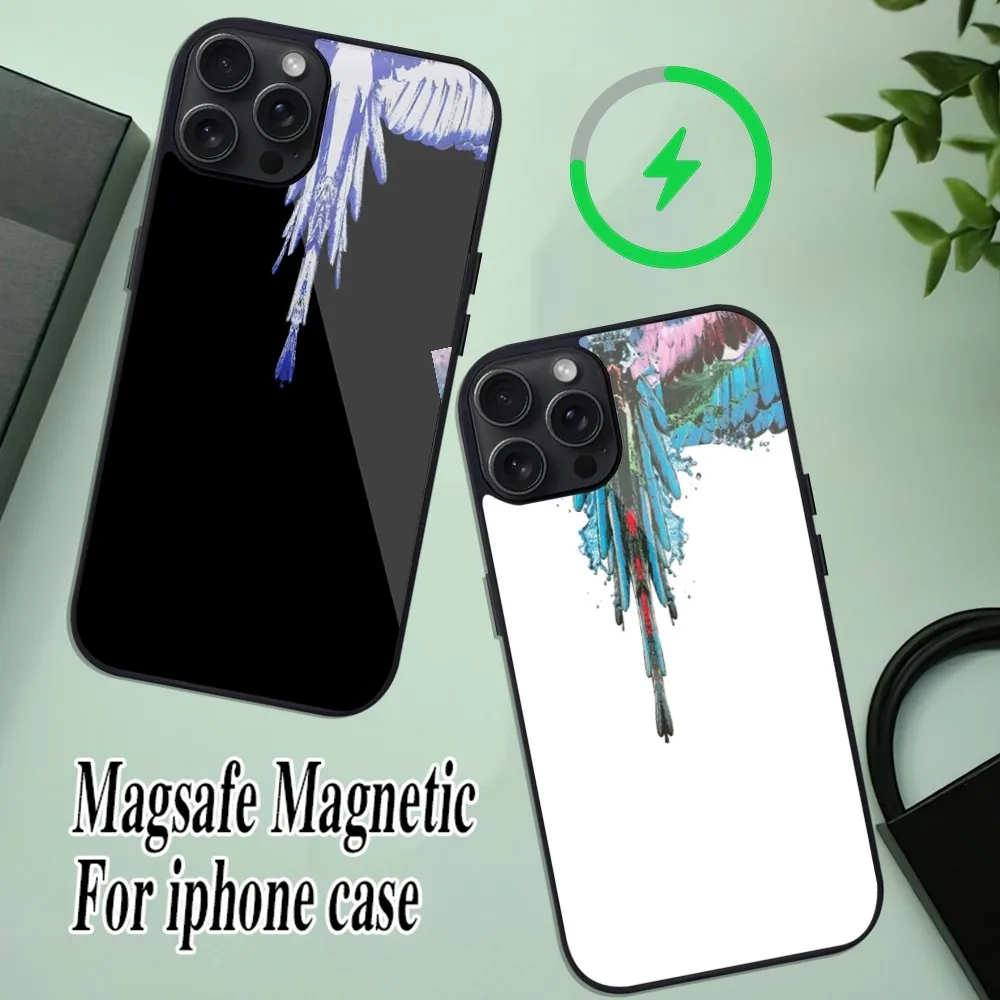 Модный женский чехол для телефона iPhone 11 Mini 12 13 Max 14 Plus 15 Pro Magesafe, Магнитный чехол