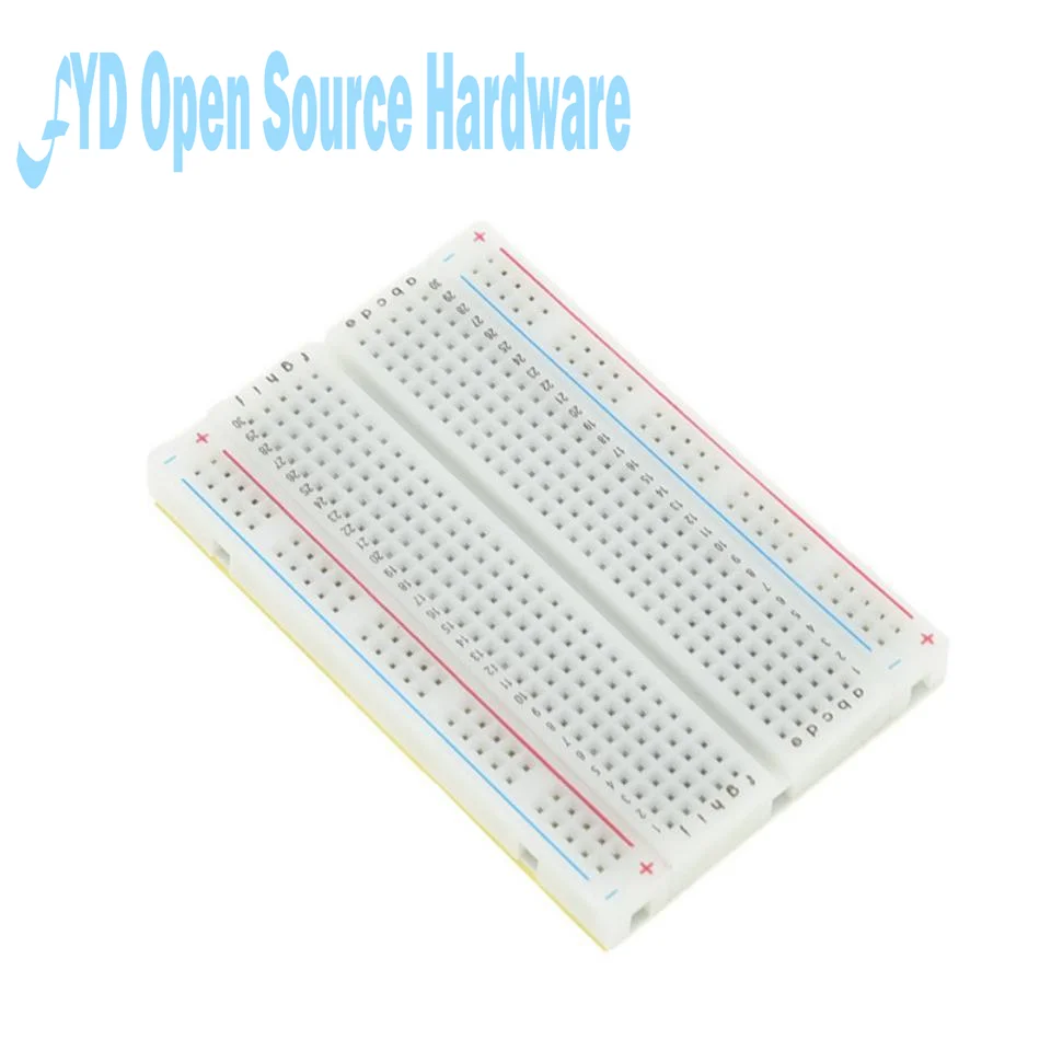 Mini Test Protoboard DIY Bread Board 400 Tie Points Holes Universal Solderless PCB Breadboard For Bus Test Circuit Board MB102