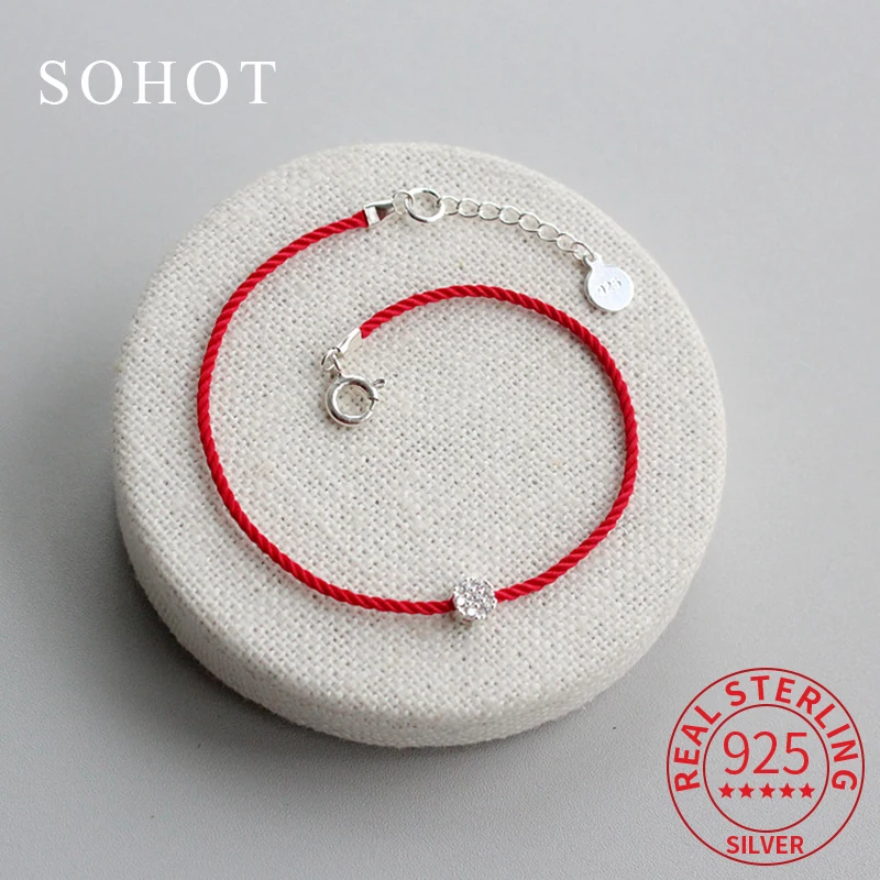 

Real 925 Sterling Silver Minimalist Flower Chain Bracelet for Fashion Women Classic Ajustable Fine Jewelry Trendy Accessories