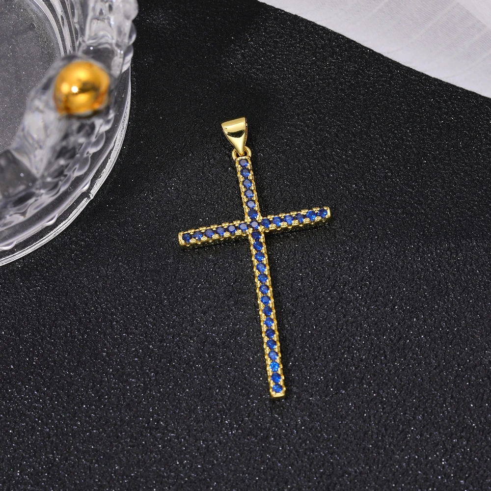 Juya 18 Karat echt vergoldeter religiöser Rosenkranz, christlich-katholisches Kreuz, Anhänger, Schmuckherstellung, Zubehör, Kunsthandwerk, böser Blick, Charms – Detail 28