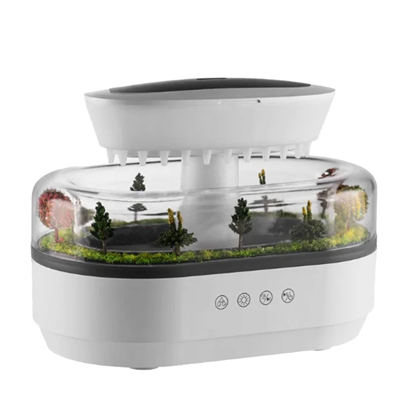 My Home Rain Cloud Air Humidifier Water Drip Micro Landscape Essential Oil Diffuser With 7 Night Light Cool Mist Humidifier AU P