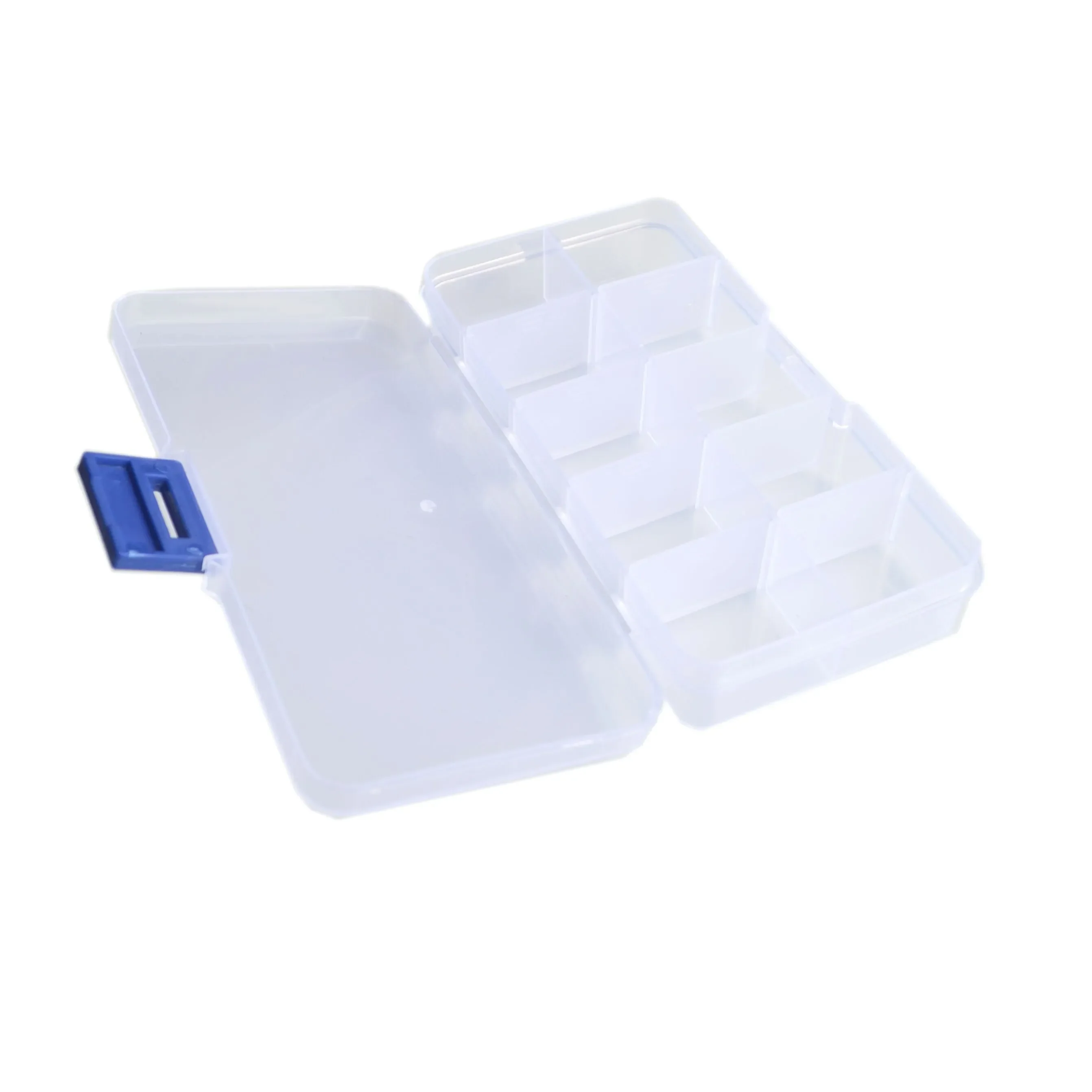 10 15 Grid can be remov transparent plastic small box kit storage box jewelry jewelry box electronic components parts finishing