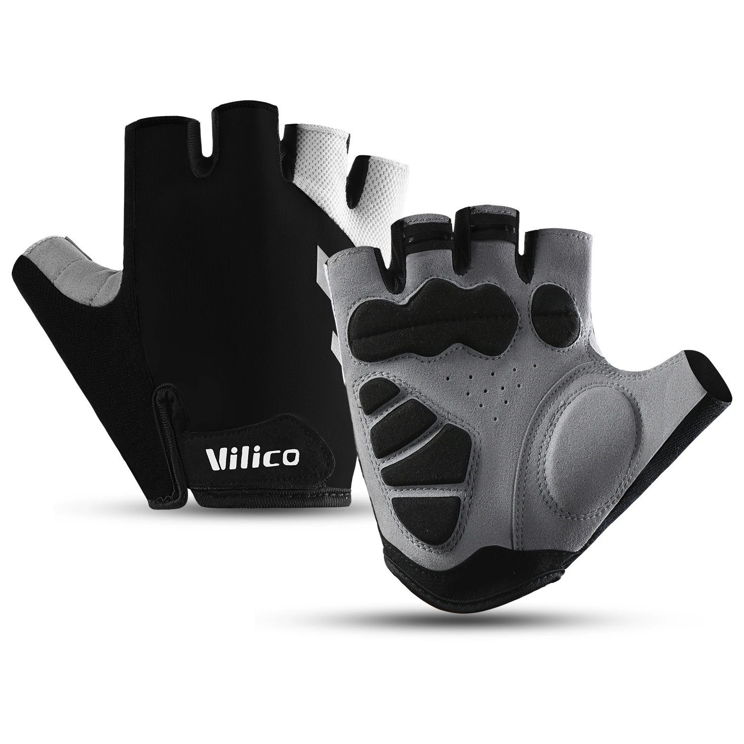Halbfinger-Fahrradhandschuhe MTB Rennrad Frühling Sommer Atmungsaktive Kurze Fahrradhandschuhe für Männer und Frauen mit Gel-Polsterung