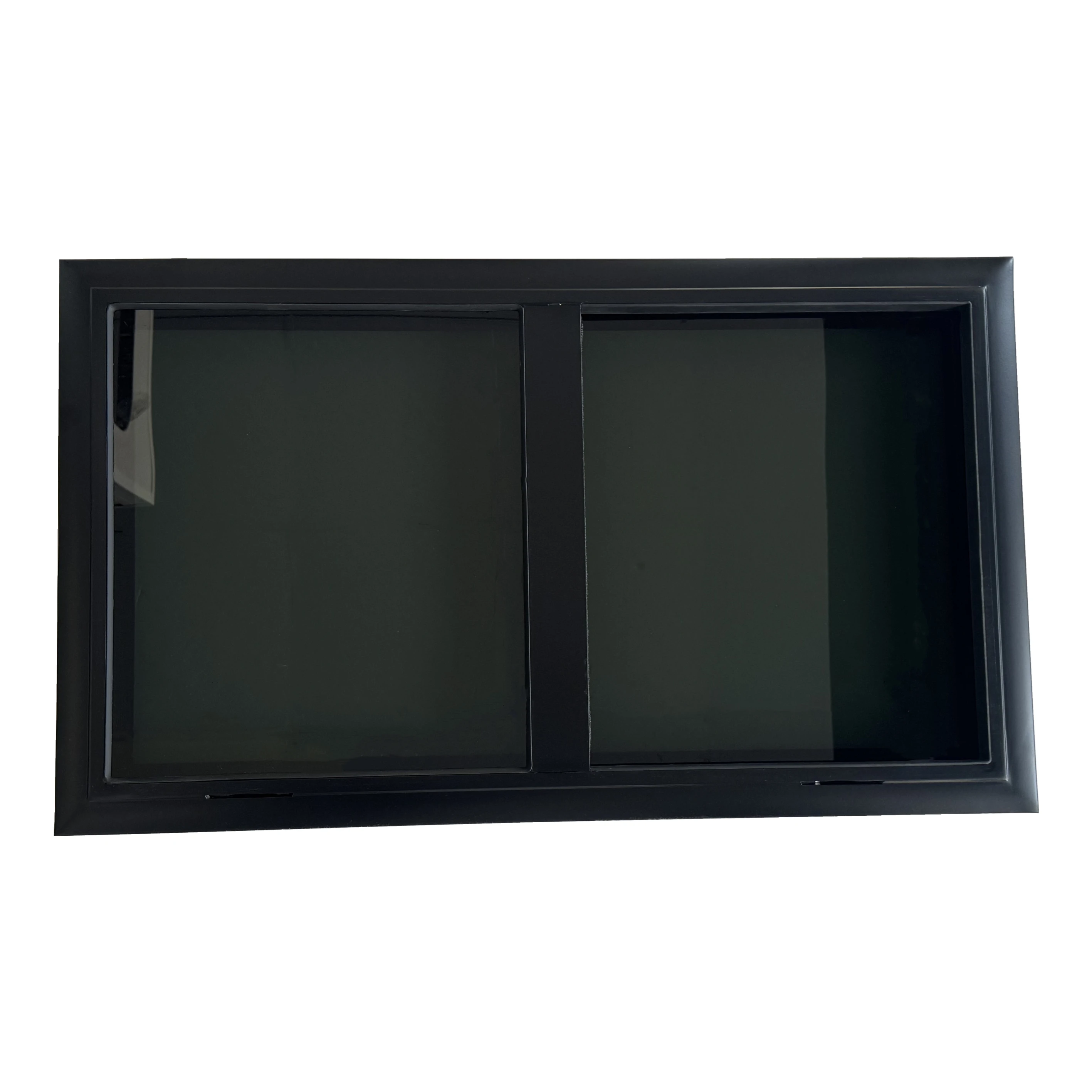 

Окно с горизонтальным раздвижным механизмом из закаленного стекла с алюминиевой рамой для автодомов, прицепов, караванов и автокараванов.