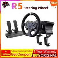MOZA R5 Racing R5 Bundle Kit Direct Drive Wheel Base 5.5 N m Peak Torque APP Cloud Control with Steering Wheel Pedals Table