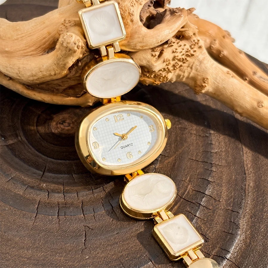 Watch for Ladies: Pebble Shaped Dial Colorful Strap Fashion Casual Wrist Watch view 2
