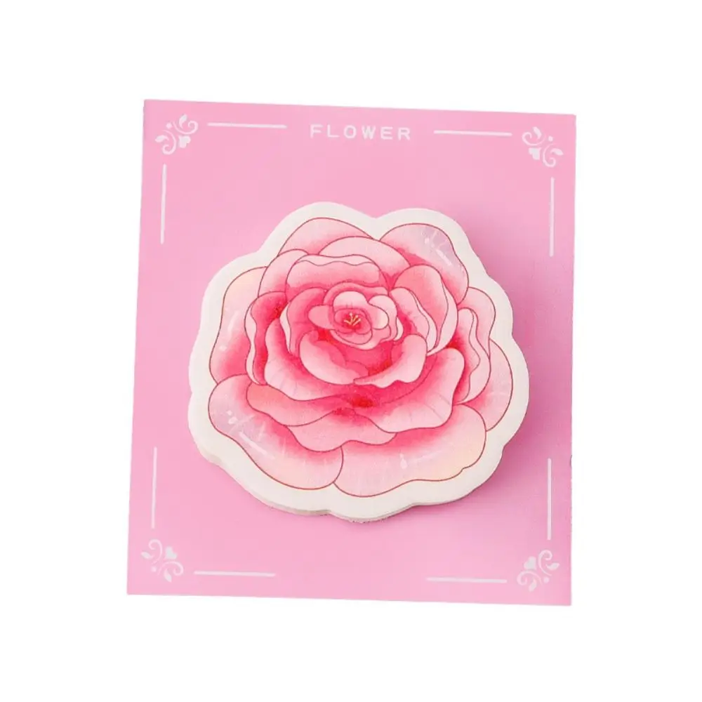 Канцелярские принадлежности Kawaii Flower Sticky Notes Маленький свежий наклеиваемый блокнот с цветами Портативный прочный блокнот для девочек