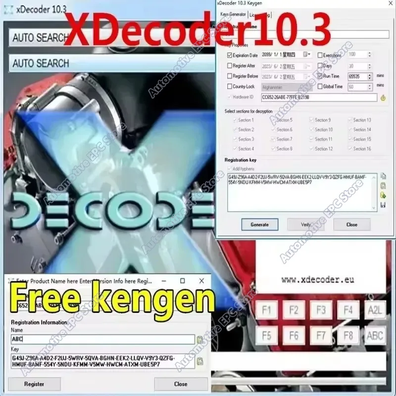 2026 Xdecoder 10.3 with Keygen DTC Remover Crack DTC OFF Delete Software Full Verison for Hyundai/VAG EDC15 EDC16 EDC17 Xdecoder