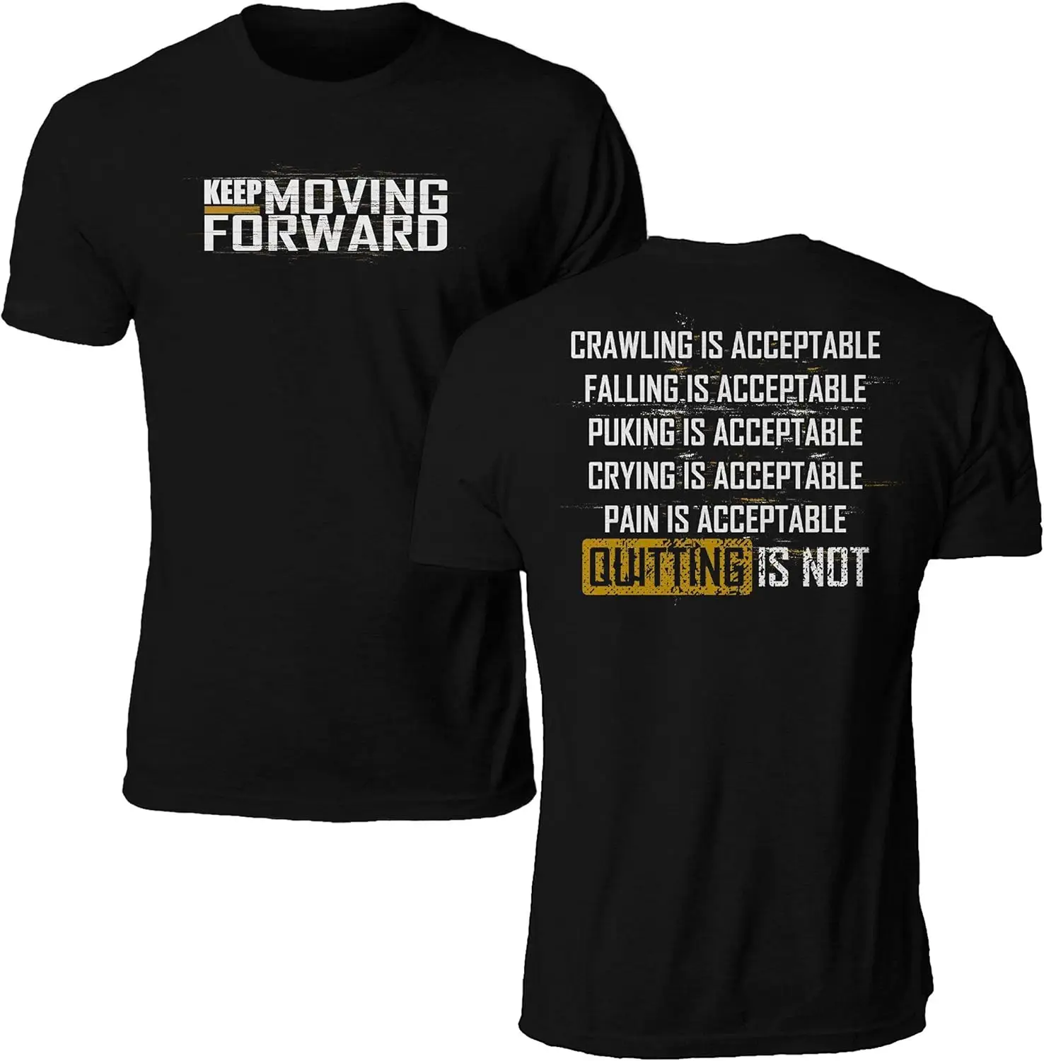 Keep Moving Forward Shirt T-shirt Pink Crawling is Acceptable Dribby Design Military Veterans Tshirt