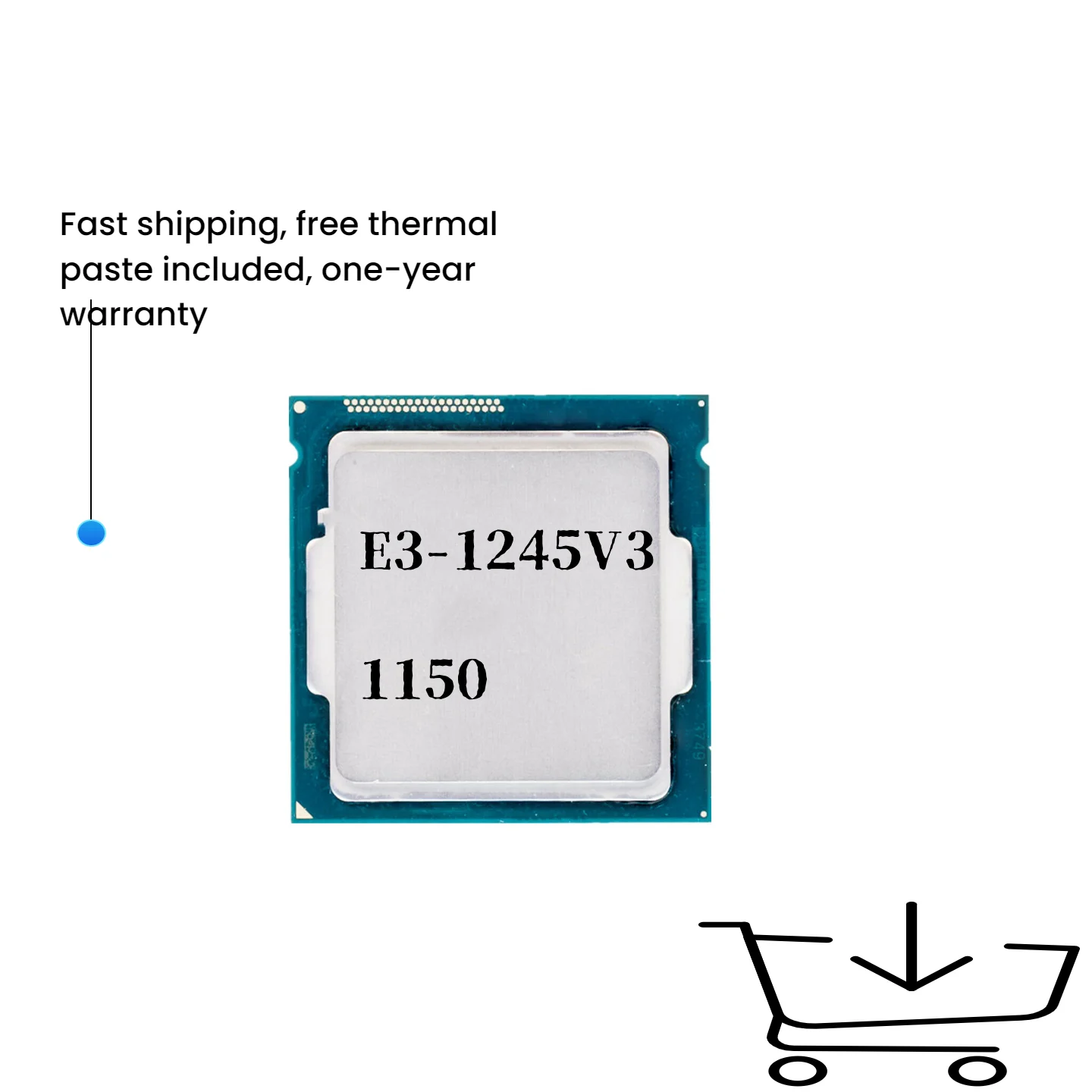 

Xeon E3-1245 v3 E3 1245v3 E3 1245 v3 3.4 GHz Quad-Core Eight-Thread CPU Processor 8M 84W LGA 1150
