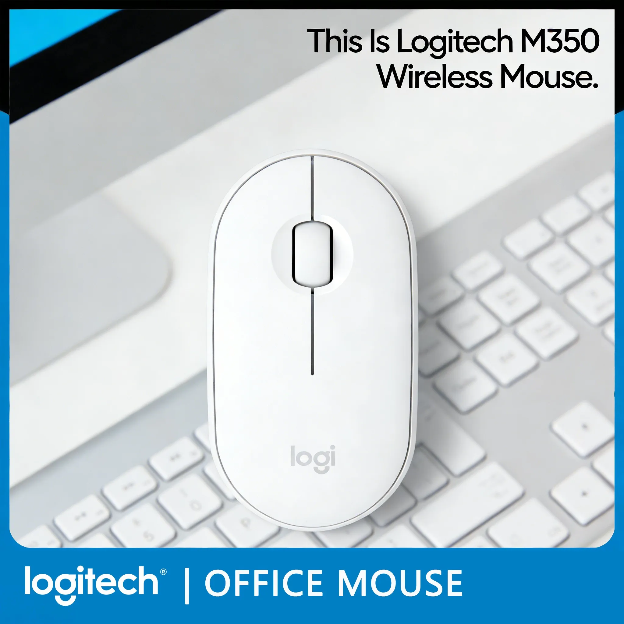 

Мышь Logitech POP/Pebble M350 Bluetooth 2.4G с двумя режимами работы, переключением между несколькими устройствами, выбор для студентов