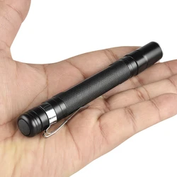 Zoomable Led Flashlight 1 Switch Mode Night Walking Lamp Pen Light Mini Penholder Car Maintenance Work Torch Dentist Lighting