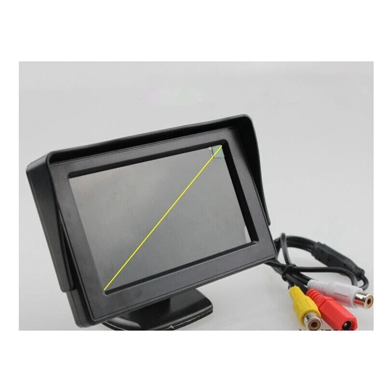 4.3Inch LCD Rearview Monitor Car Rear View Camera Reversing Parking System Part Waterproof Night Vision Reversing Backup