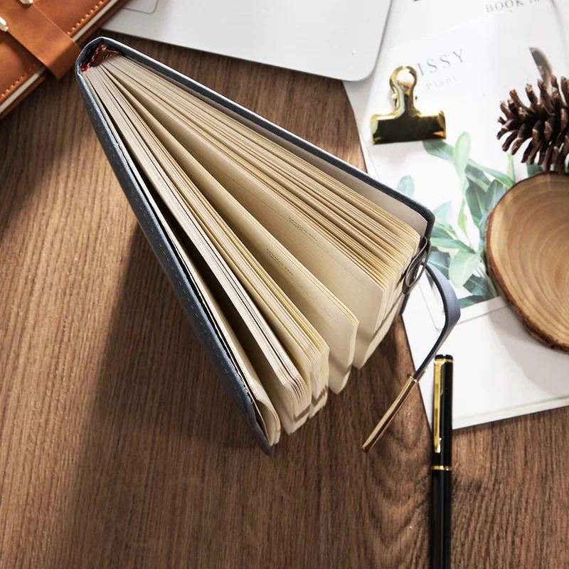 Vintage A5 Leatherbound Notebook Personalized Soft Cover Business Notebook Office Magnetic Buckle Notebook Diary Notebook