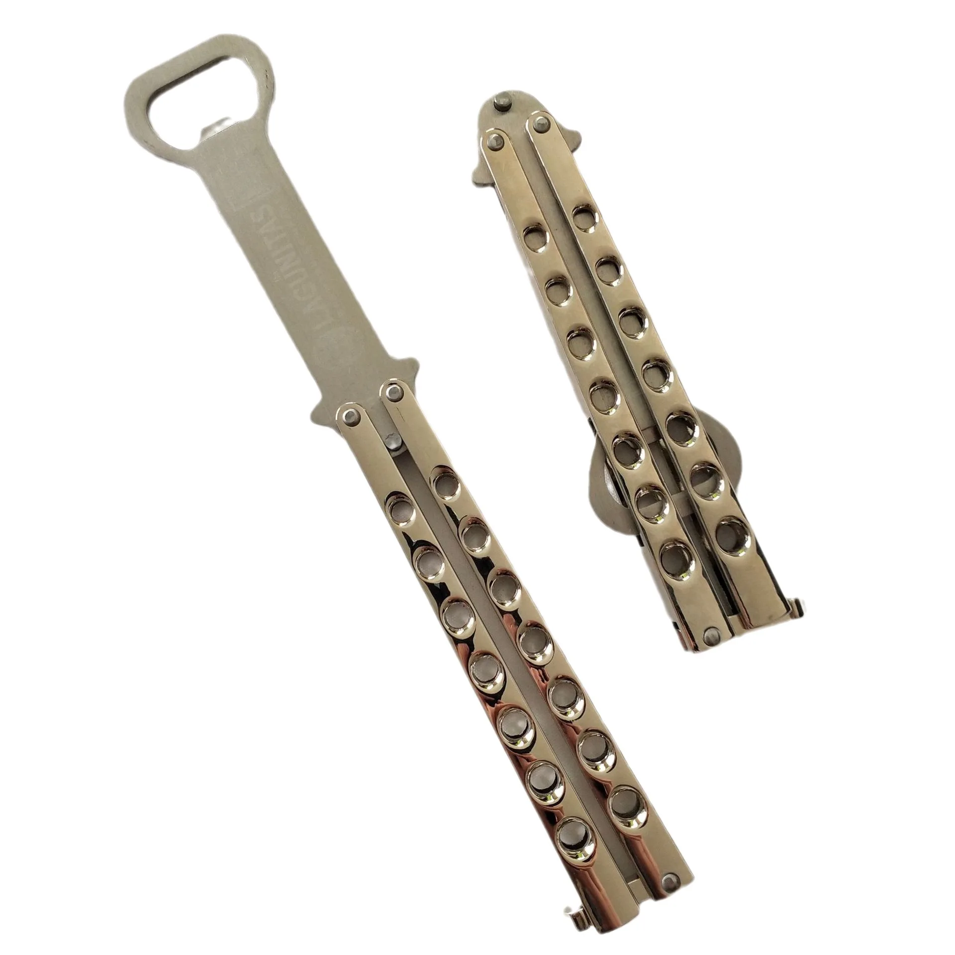 Outdoor EDC Portable Stainless Steel Folding Beer Bottle Opener Multifunctional Creative Gift Tool