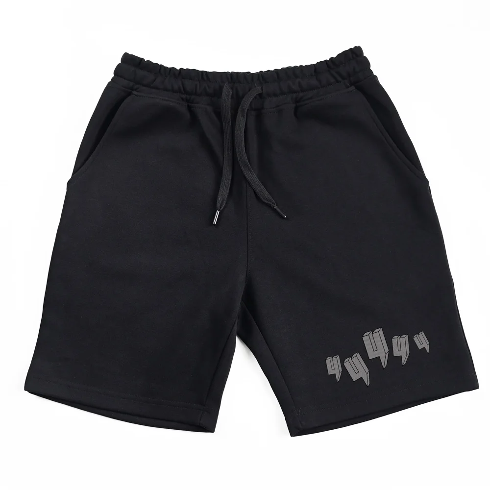 

Men's Bla Printed Letter Five-Quarter orts Loose Casual Dstring Sports Pants Comfortable Breathable Polyester Cotton B...