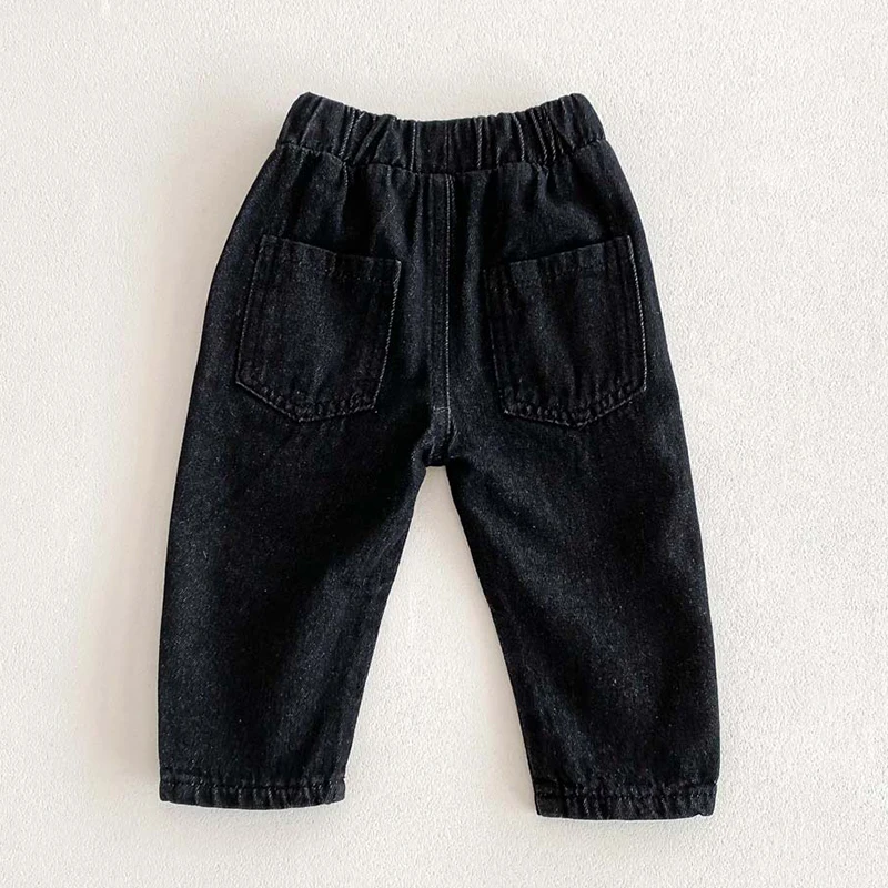 Casual Kids Baby Girls Boys Solid Color Jeans Spring Autumn Kids Baby Girls Boys Children Clothing Baby Girls Jeans