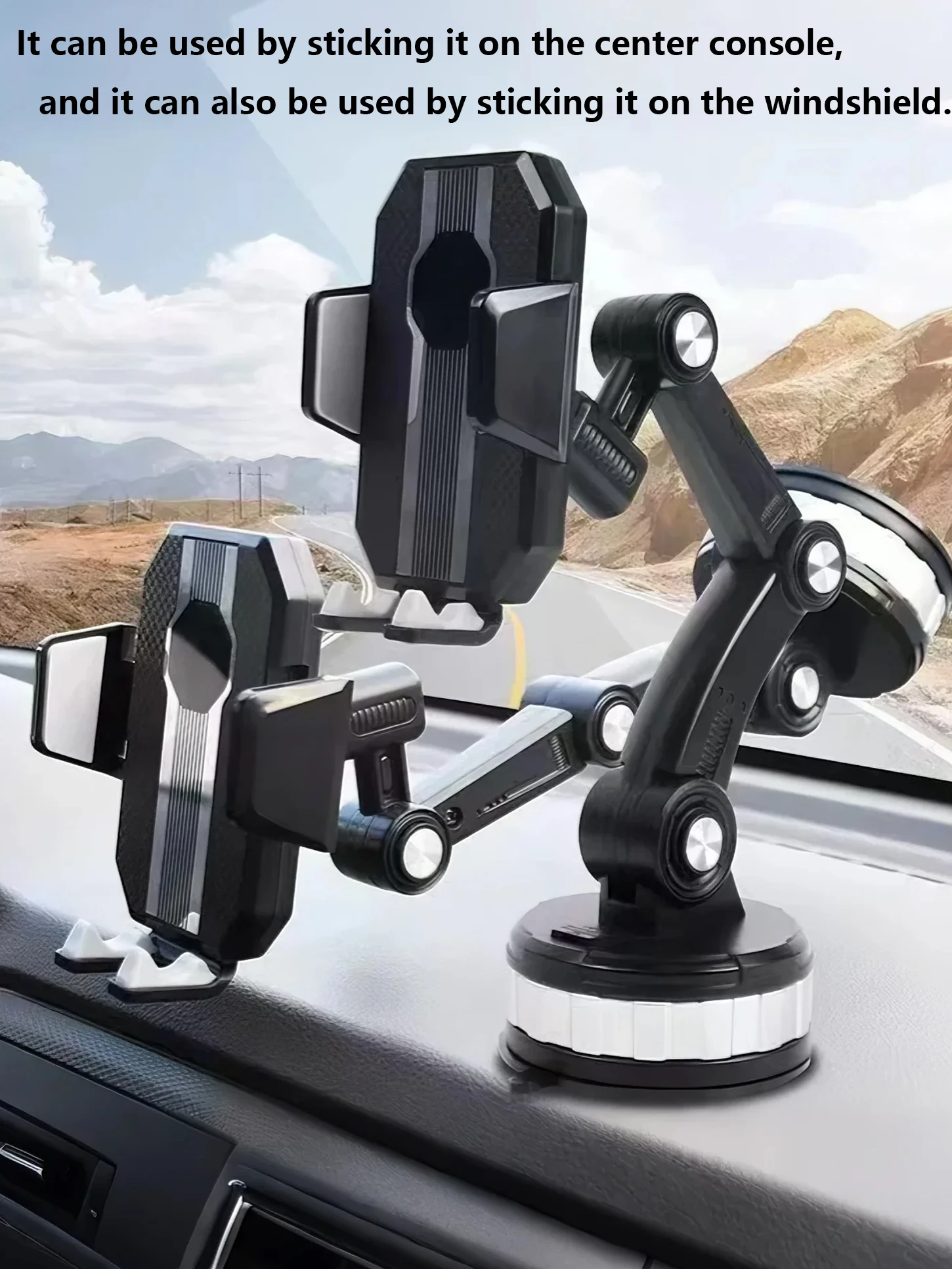 

Автомобильное крепление для телефона — многофункциональный автомобильный навигационный держатель (тип присоски, выдвижной и регулируемый, совместимый с грузовиком)