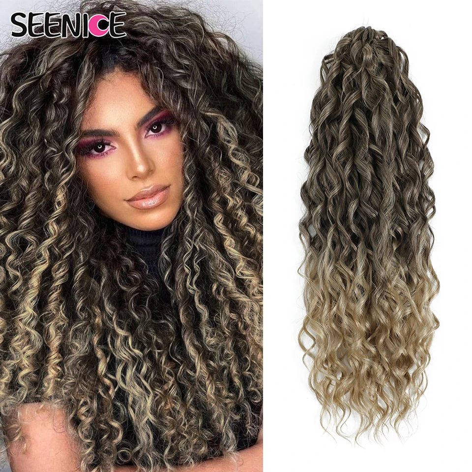 

Jessica Curls Braiding Hair Extension Synthetic Loose Water Wave Twist Crochet Braids Hair Ombre Blonde Twist Crochet Curly Hair