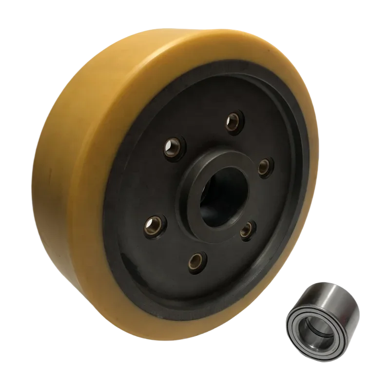 

Forklift Parts Load-Bearing Wheel with Bearing 7540800 350MM*106MM 6 Holes Bolt Hole Pitch 170MM for BT RRE200