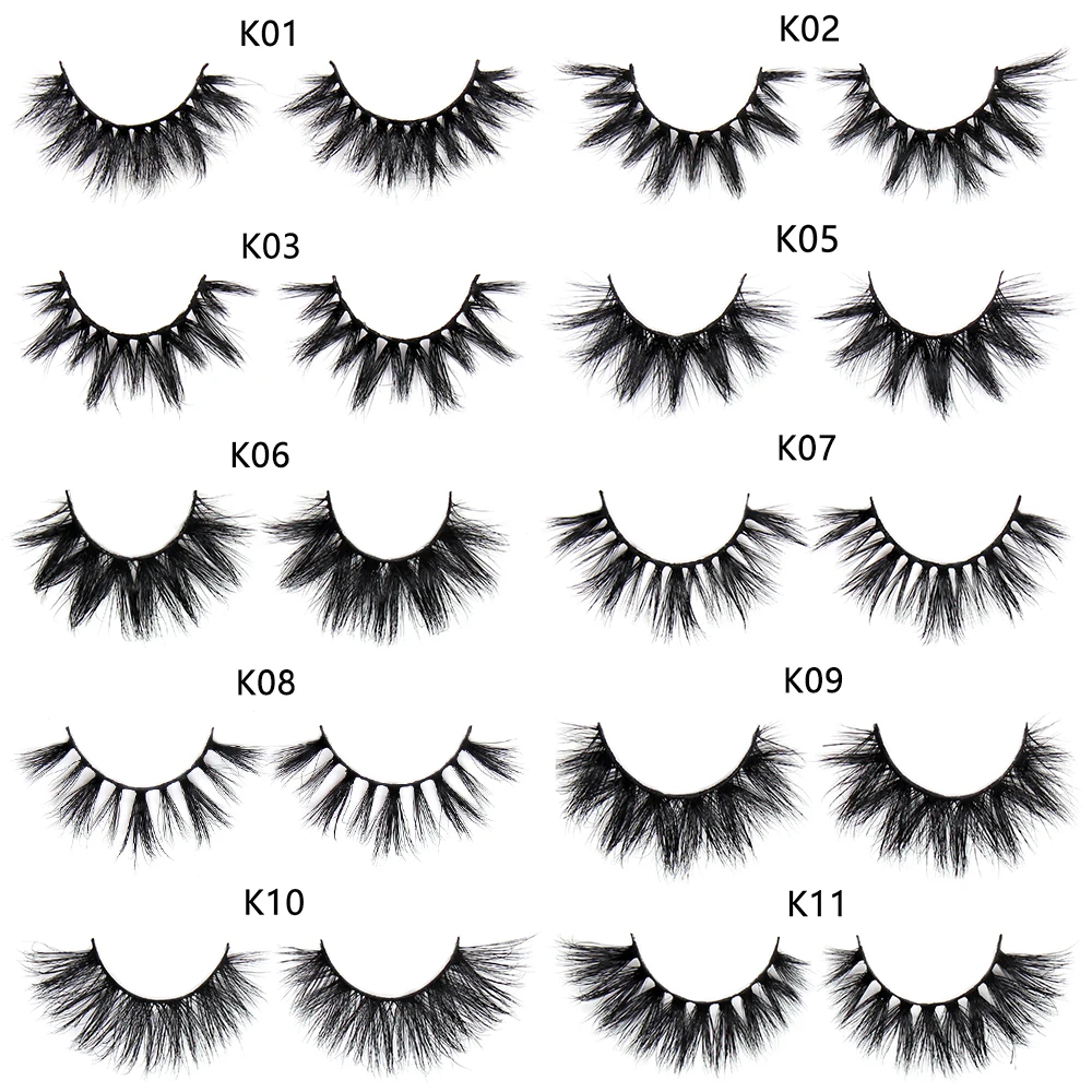 FOXESJI Mink Fake Eyelashes 3D Wispy Soft Fluffy Cross Mink Lashes High Volume Reusable Natural long Lashes Extension Eyelashes