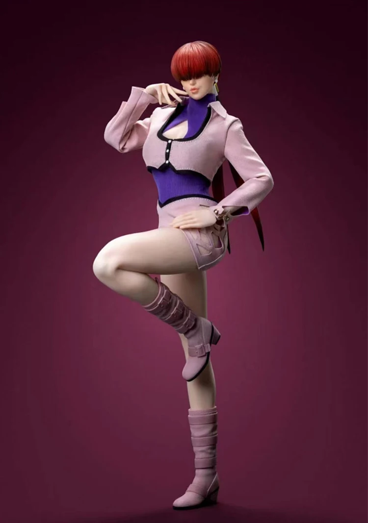 Tunshi Studio TS-XZZ-007 1/6 Figurine Shermie Action Figure Double Head 29cm Full Set Female Soldier Collectible Model Toy