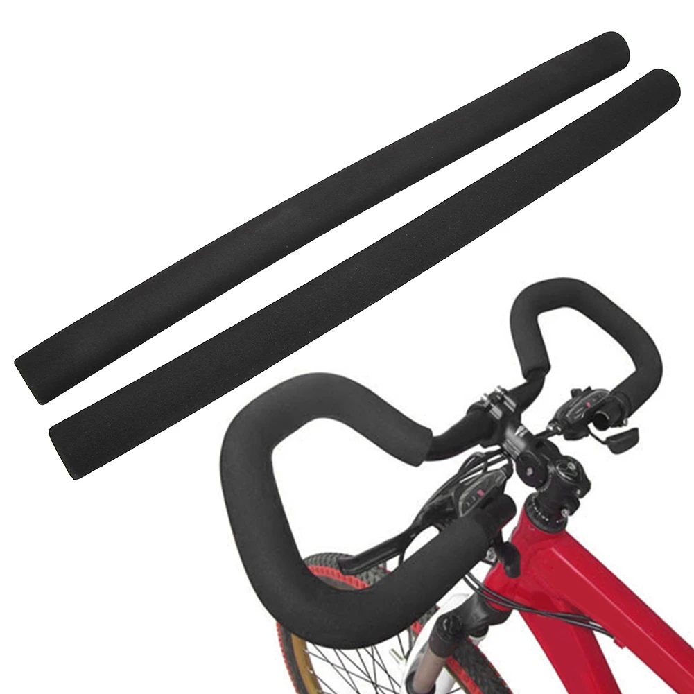 Lixada Fahrrad Schaumstoff-Lenkergriffe, weiche Schaumstoff-Lenkergriffe mit Endkappen, Fahrradzubehör, Schaumstoff-Lenkergriffe – Detail 1