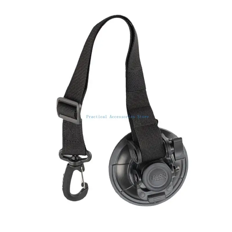 

U75E Universal Door Suction Cup Strap Door Retainer Strap Holder Adjustable Fastener Motorhome Door Fastening Belt