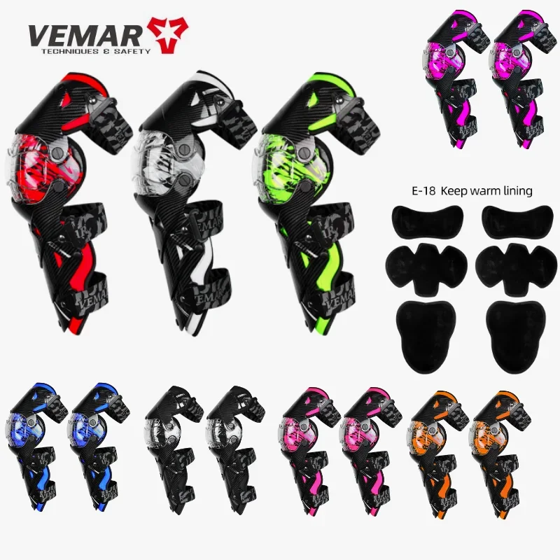 

Vemar E-18 Knee Pads Adult Protective Anti-fall Rodilleras Motociclista Motorcycle Elbow Brace Moto Knee Slider Sport Protector