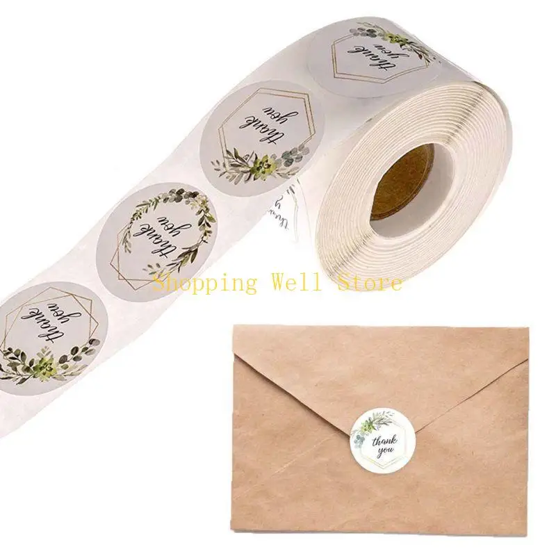 KX4B شكرًا لك ملصقات 500pcs/Roll Small Business على النعمة السريعة.