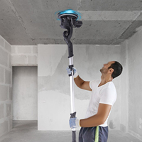 850W Electric Dustless Drywall Sander LED Ceiling Wall Putty Sander with Dust Collection Bag for Polishing/Smoothing, 6 Speed