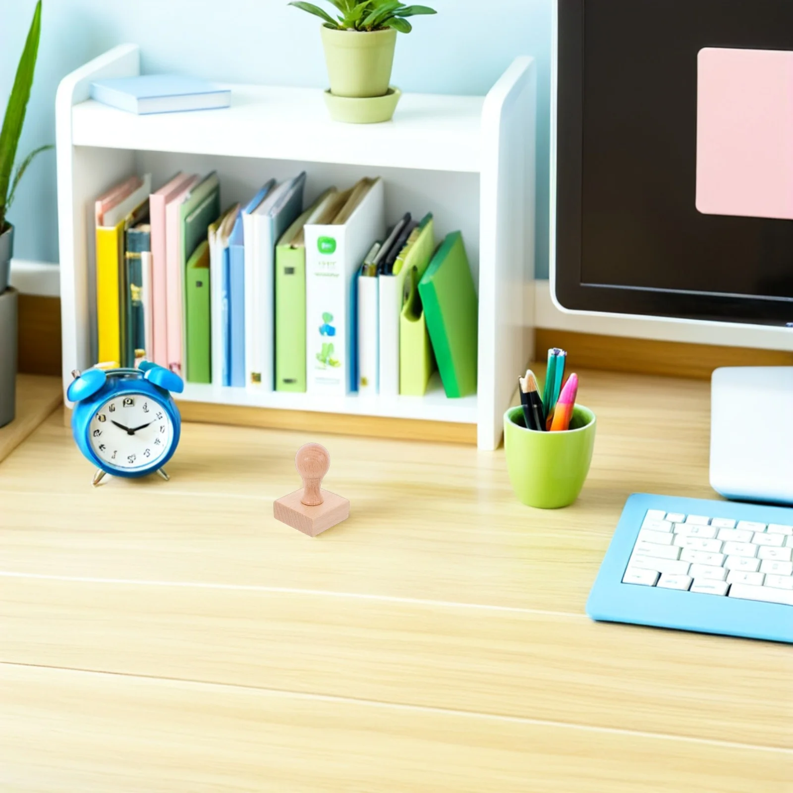 2 pçs montagens de carimbo de madeira em branco para diy selo fazendo projetos de artesanato alça redonda design conforto aperto selos de madeira para artesanato