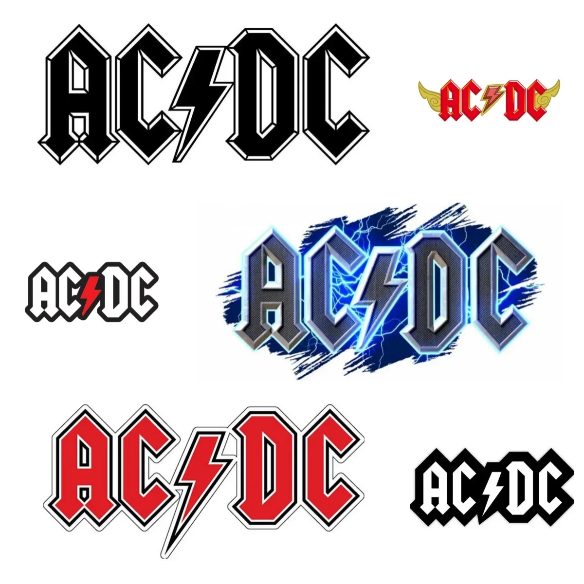 

Interesting AC DC Logo Car Sticker for Car Truck Window Bumper Pvc Decals Car Applique Waterproof Scratch Resistant Accessories