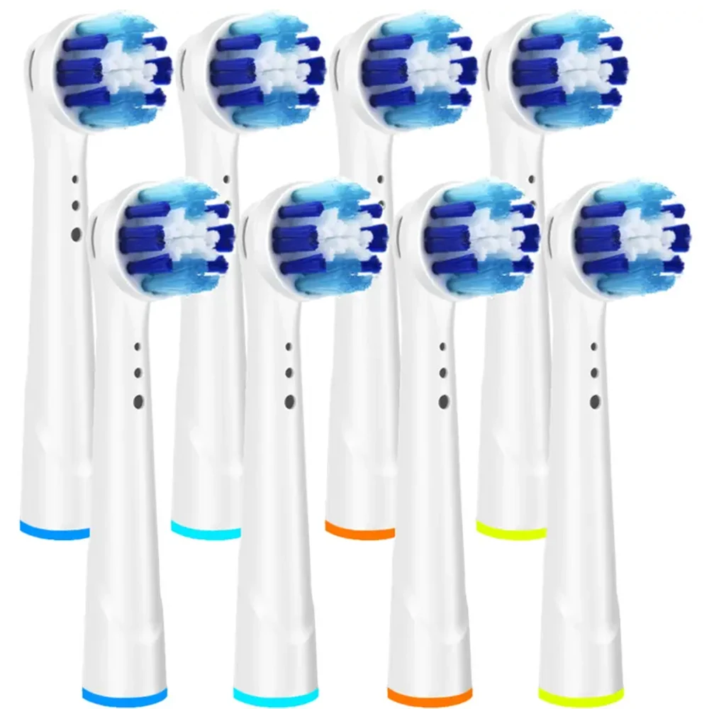 

8pcs Replacement Brush Heads Remove Plaque Deep Clean Teeth EB20 Precision Clean For Oral B Electric Toothbrush