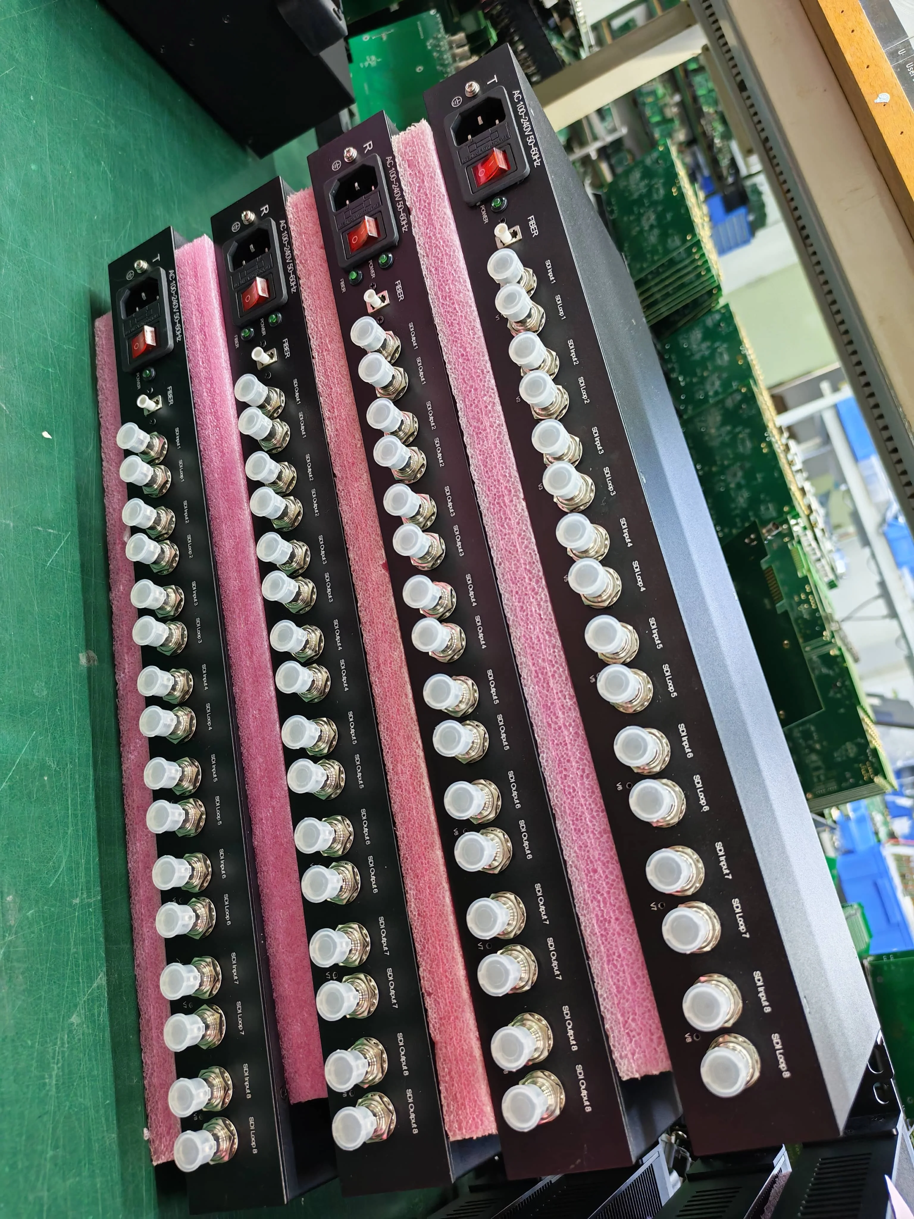HD 8-Channel 12G SDI Fiber Transmission Equipment With LC/ST Fiber