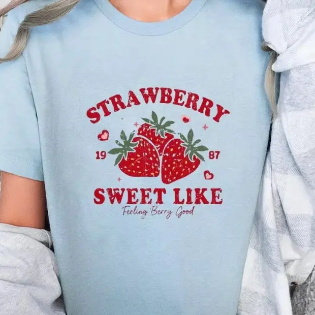 

Women's Soft Cotton Graphic Top Y2K Vintage - Breathable Gym Essential Casual Streetwear Tee