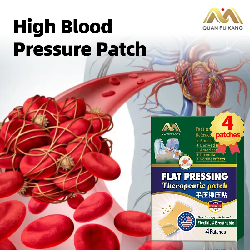 

High Blood Pressure Treatment Patch Anti Hypertension Control Navel Plaster Lower Hypotensive Medicine American Formula