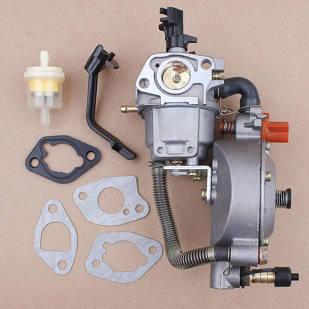 

Dual Fuel Carburetor Kit LPG NG Conversion For GX160 GX200 168F 170F Engine Carb Car Motorcycle Snowblower Chainsaw Accessories