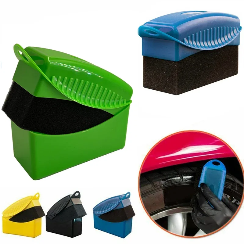 

Car Tyre Brush Cleaning Sponge Maintenance Tire Washing Cleaning Wash Brush Contour Dressing Applicator Pads Auto Accessories