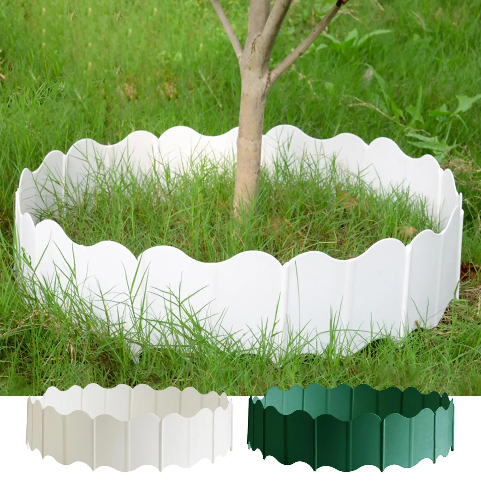 Lawn Fence 20 Pieces Lightweight Decorative Easy Guard Borders Grassland Fence for Yard Backyard Outdoor Outside Patio Deck