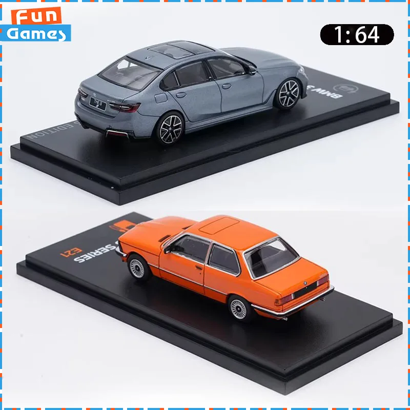 1/64 New Almost Real Car Model BMW 3 Series 50th Anniversary Double Set Car Model 2026 Alloy Simulate Car Model Collect Toy Gift