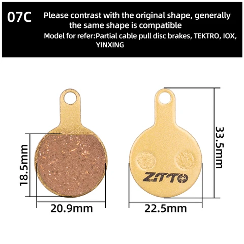 ZTTO Тормозные колодки для дисковых тормозов G01S/G02A/G03JS