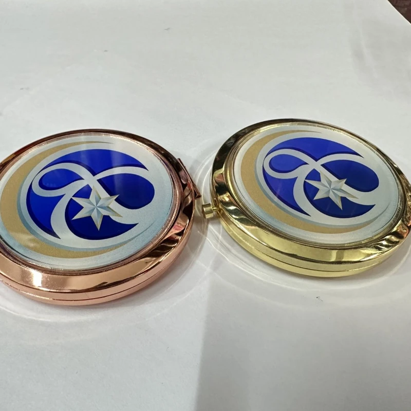 Hot Fashion Honkai:Star Rail Robin Cos puntelli Make-up Laser Gold Mirror Light Cone lo stesso stile specchi prodotto personalizzato fatto a mano