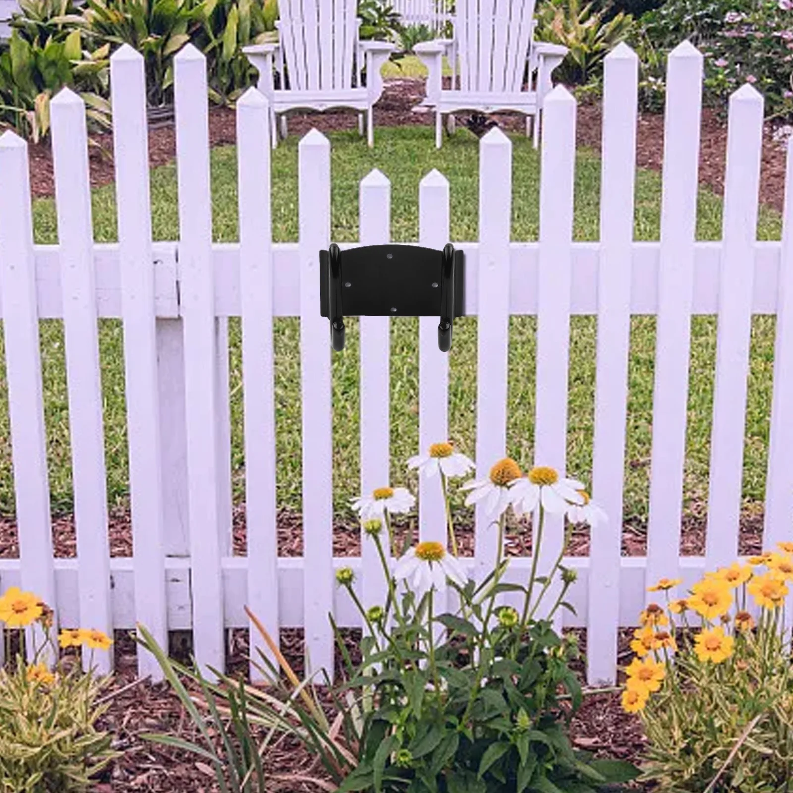 2pcs Bracket Heavy Duty Wheelbarrow Storage Hook With Spring-Loaded Lifter Latch For Garages Sheds Outdoor Buildings