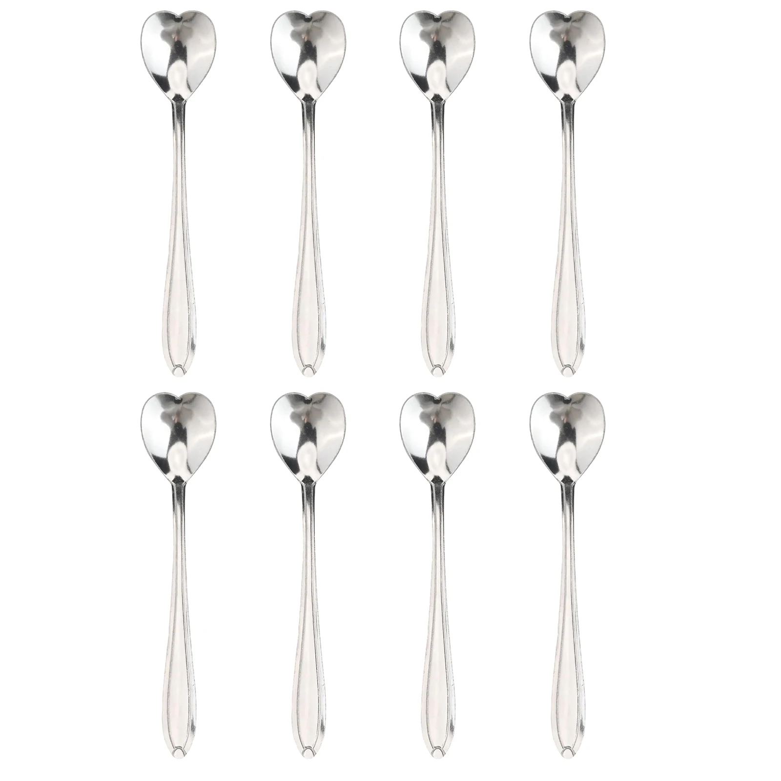 Easy To Clean Kitchen Utensils Charming Kitchenware 12.6*2.7cm Polished Stainless Steel Spoons Coffee And Tea Stirring