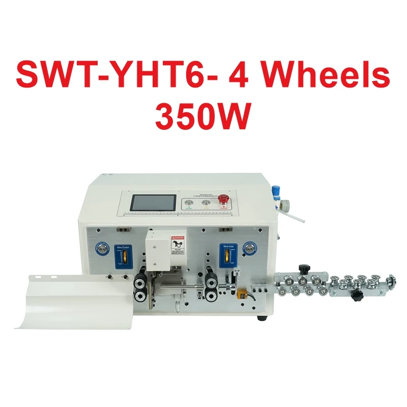 

SWT-608-YHT6-4-6-8 Wheel High Speed Round Sheath Inner And Outer Double Layer Peeling Machine Touch Screen Optional Protect Case