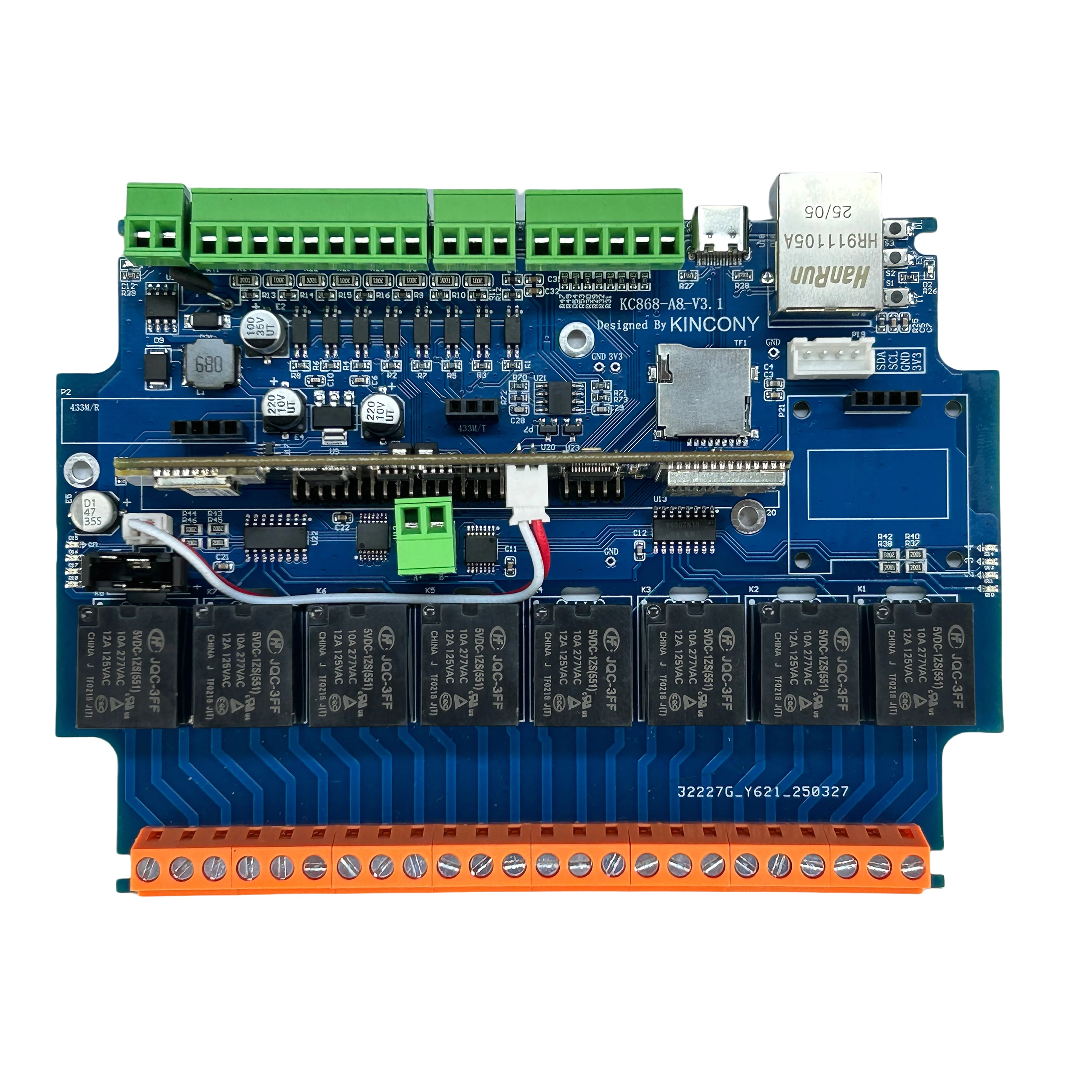 KC868-A8v3 ESP32-S3 8-kanałowy moduł przekaźnikowy ESPHome Home Assistant KCS V3 MQTT HTTP RS485 Modbus Inteligentny Dom DIY — zdjęcie produktu 3