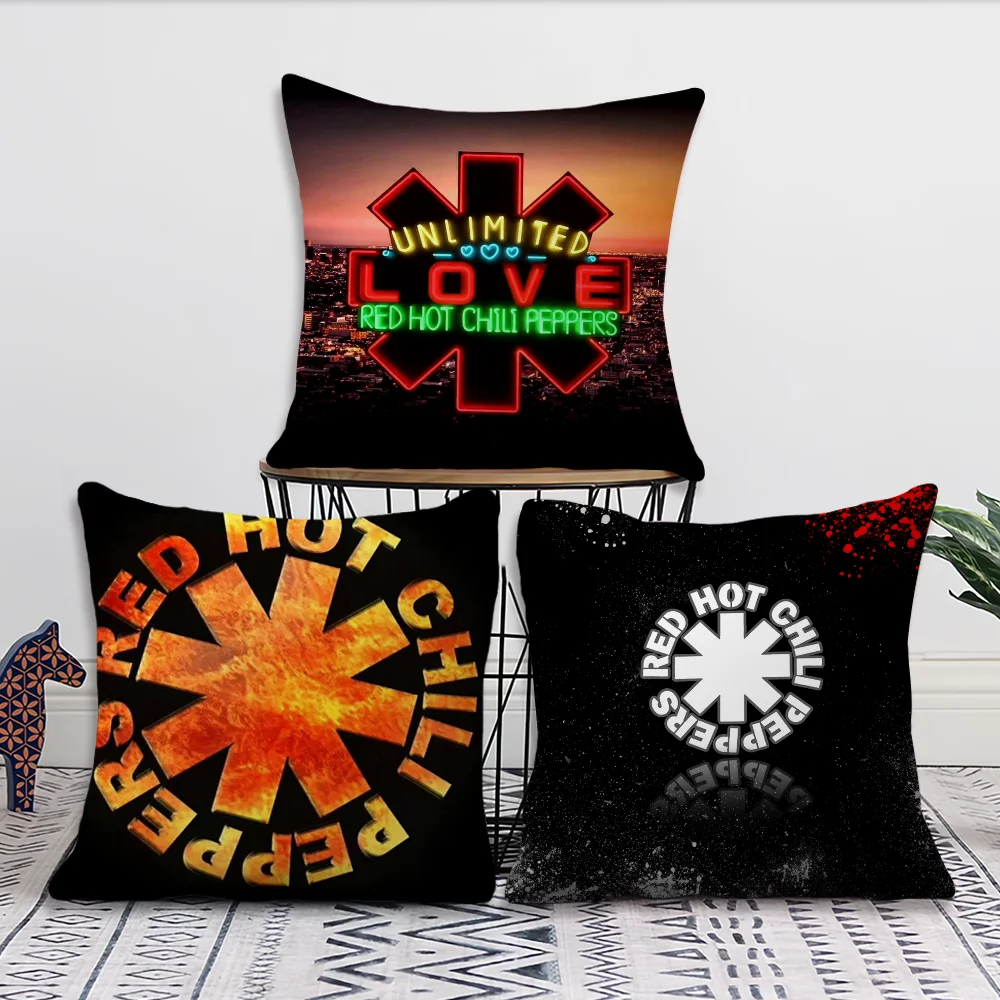 The Band R-Red H-Hot C-Chili P-Peppers Comfortable Decorative Cushion Cover Pillow Case Suitable for Home Living Room Sofa Room