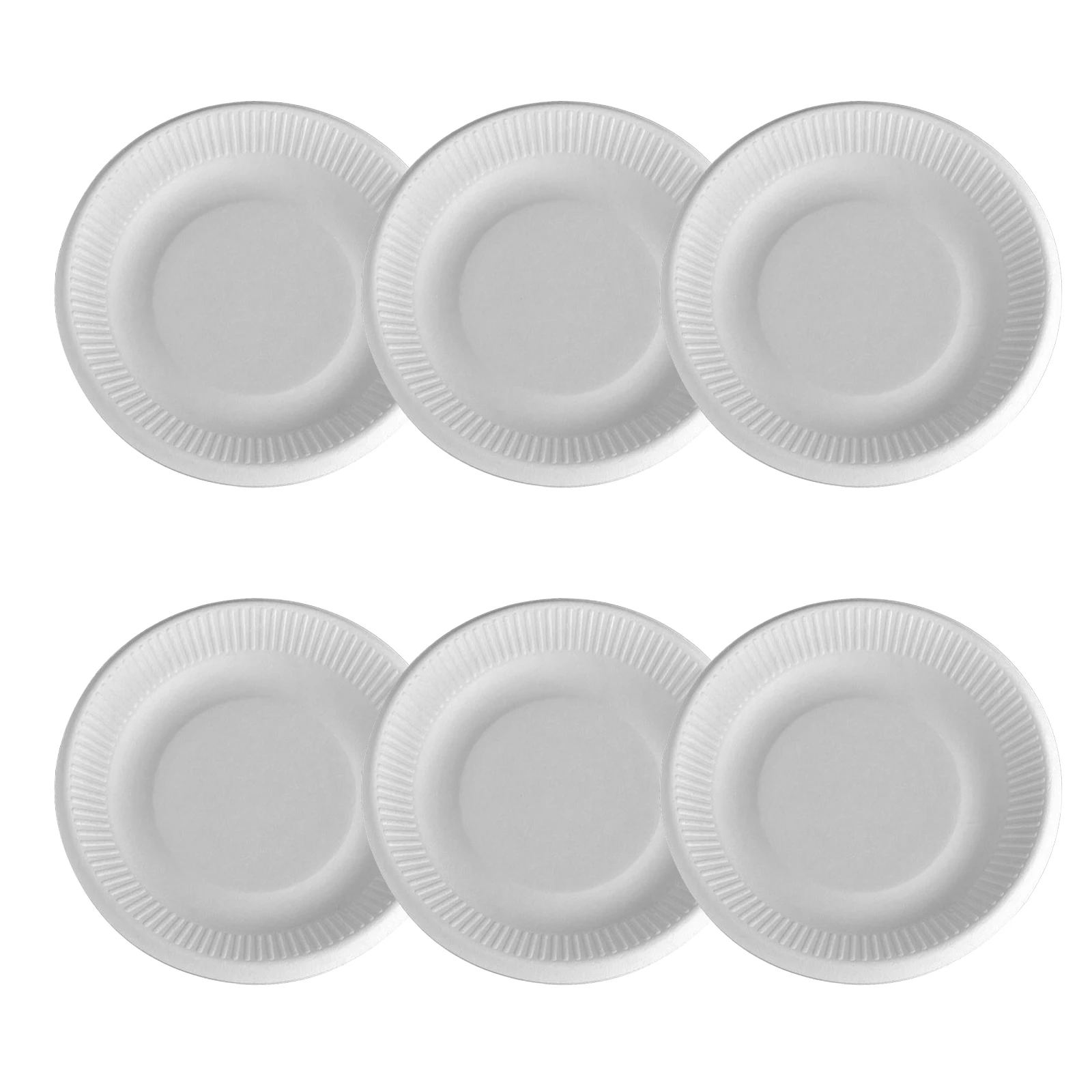 

50Pcs Disposable Paper Plates Inch Round Dessert Cake Dinner Plates for Party Outdoor Picnic Catering Tableware